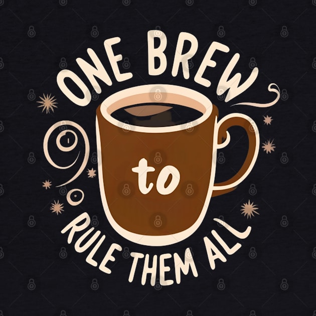 One Brew to Rule them All - Fantasy Funny Coffee by Fenay-Designs